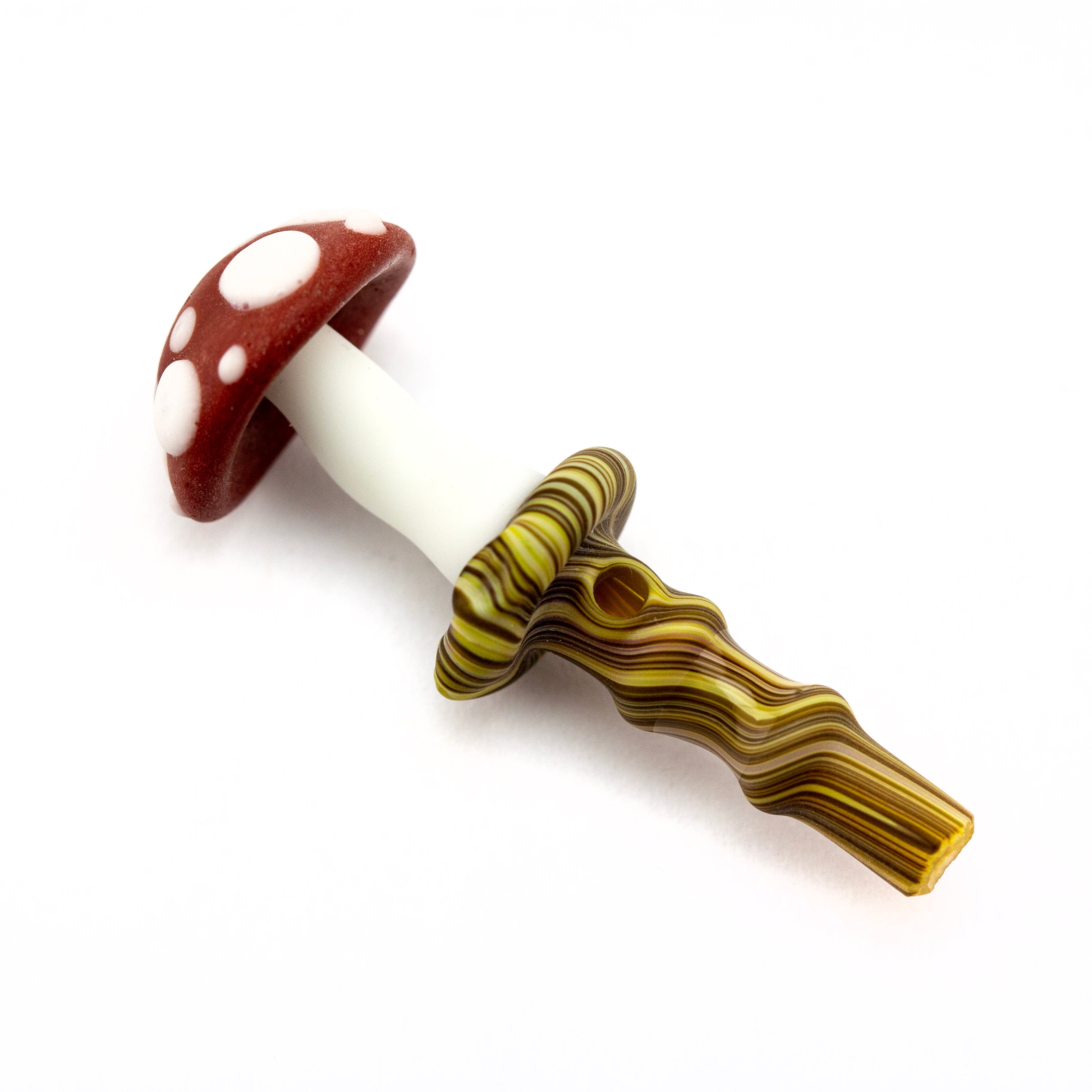 Wazoo Glass Crimson Mushroom 3DXL Joystick #WAZ03 - Planet Caravan